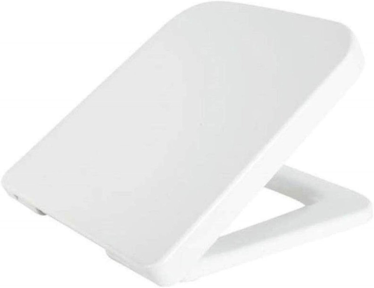 Toiletdeksel - WC-bril - Comfortabel Zitten - Langzame Sluiting - 425 x 376 cm - Wit