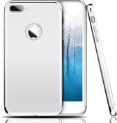 DrPhone iOS Smartphone 7+ (Plus) Hoesje- Aeon Slim Armor Case- Hybrid Luxe Hoes Zilver + iPhone 7+ (Plus) SchermGlas
