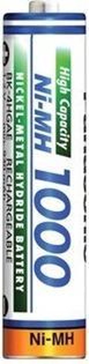 1 Stuk - Panasonic 1000mAh AAA oplaadbare batterij NiMH ON1321
