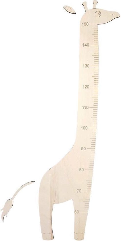 Pas op Mysterie aantrekken Groeimeter hout - 150 cm | bol.com