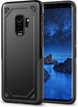 Luxe Shockproof Back Cover voor Samsung Galaxy S9 - Bumber Case - Hoogwaardig Zacht TPU - Zwart Hoesje