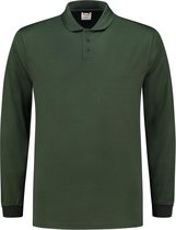 Tricorp - UV-poloshirt Longsleeve Voor Volwassenen - Cooldry - Flesgroen - maat 3XL