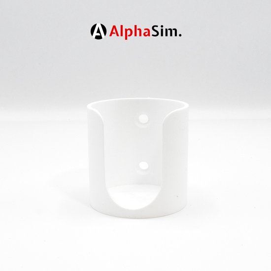 Bekerhouder voor Sim Rig met Extrusieprofiel Mount - Sim Racing Accessoire - Kleur Wit van Merkloos — afbeelding 2