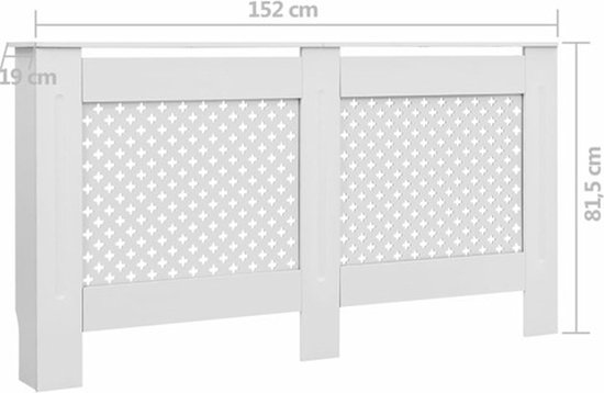Radiatorombouw 205 cm MDF grijs kopen Radiatorombouw 205 cm MDF grijs kopen