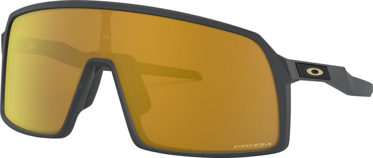 Oakley Sutro Zonnebril Fietsbril Matte Carbon met Prizm 24K Lens OO9406-0537 Zwart