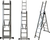 Eurostairs Home reform ladder driedelig recht 3x9 sporten