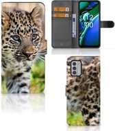 GSM Hoesje Geschikt voor Nokia G42 Beschermhoesje met foto Baby Luipaard