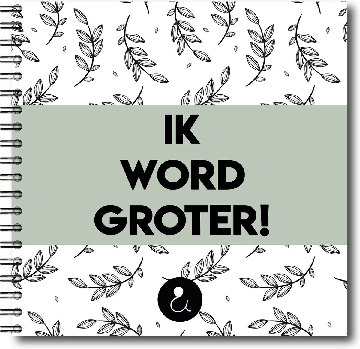 Invulboek 4-12 jaar | Opgroei fotoboek met vragen | Invulboek Kind Basisschool | Ik Word Groter | Botanical Groen