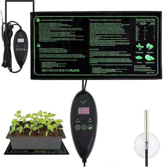 UniEgg® Warmtemat / Kweekmat met Thermostaat Innovatief Timer Duurzaam Extra... bol