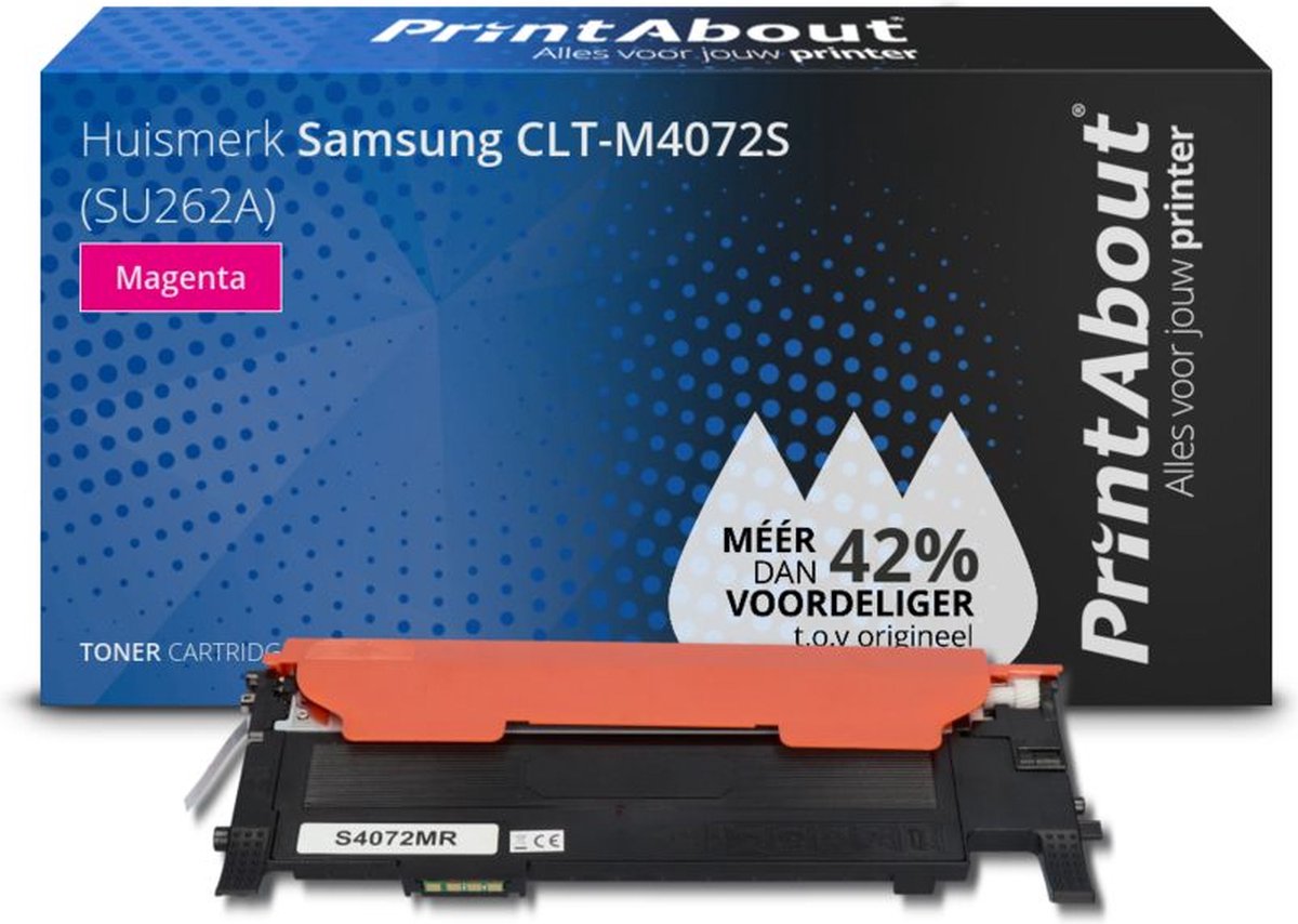 PrintAbout CLT-M4072S toner magenta compatible voor Samsung