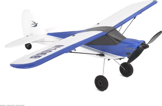 EZ-Wings Mini Club RC Vliegtuig - Vliegtuig op Afstandsbediening - 1+1 Li-Po Batterij - Incl USB oplader - Blauw