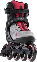 Bol.com Rollerblade Macroblade dames inline skates 90 mm neutral grey / paradise pink aanbieding