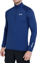 Winter Run Top met Halve Rits voor Heren - Blueprint (Blauw)