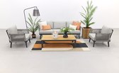 Ensemble chaise-canapé lounge Durban/Mindo - 4 pièces