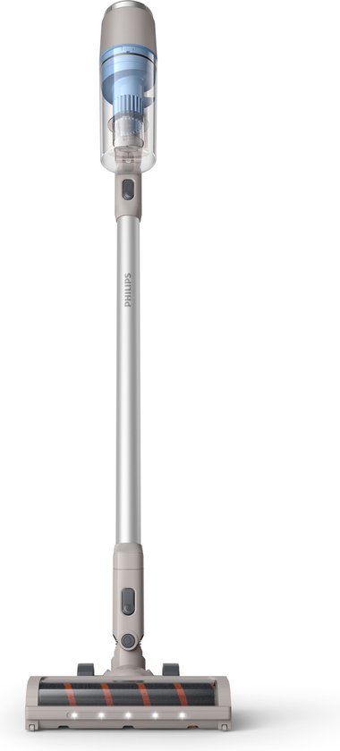 Philips Steelstofzuiger Draadloos XC2011/01 - Zuigmond met LED verlichting - Zonder Zak - Incl Handstofzuigerfunctie - Alle Vloertypen - Lichtgewicht