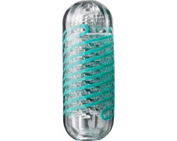 Tenga - Spinner 04 Pixel Masturbator - Transparant/Turquoise