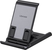 USAMS Verstelbare Bureauhouder voor Smartphone en Tablet - Zwart