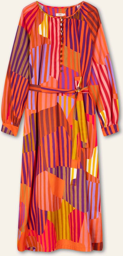 Desire long sleeves dress 86 Stripes Love Blocks Arabian Spice Brown: 40