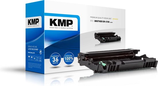 KMP 1253,7, Compatible, Brother, HL-2140, HL-2150N, HL-2170W DCP-7030, DCP-7040, DCP-7045N MFC-7320, MFC-7340, MFC-7440N, MFC-7840W, 1 pièce(s), 12000 pages, DR-2100