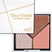 Amuse Triad Face Palette - 01 - Love Birds - Palette visage - Poudres bronzantes, Highlight & Blush - 11 g