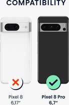 kwmobile telefoonhoesje geschikt voor Google Pixel 8 Pro - Hoesje met telefoonkoord - Back cover voor smartphone - Case in geel / grijs / transparant