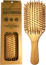green-goose® Bamboe Haarborstel XL | Extra Grote Massage Haarborstel (8 x 25 cm) | Vegan | Duurzaam Bamboe