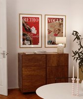 Vogue Poster Set - 2 stuks - 30x40 cm - Vintage - Retro - Fashion - Trendy - Wanddecoratie - Muurdecoratie