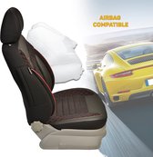 Autostoelhoezen voor Kia Sportage 2 JE 2004-2010 in pasvorm, set van 2 stuks Bestuurder 1 + 1 passagierszijde PS - serie - PS703 - Zwart