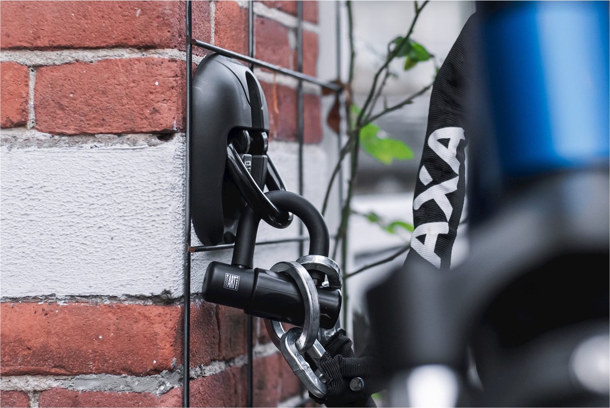 AXA Muur‑ en Vloeranker – ART 4 Anker – 14 mm Gehard Stalen Beugel – Voor Fiets, E‑bike, Bakfiets, Scooter en Brommer – Zwart – foto 8