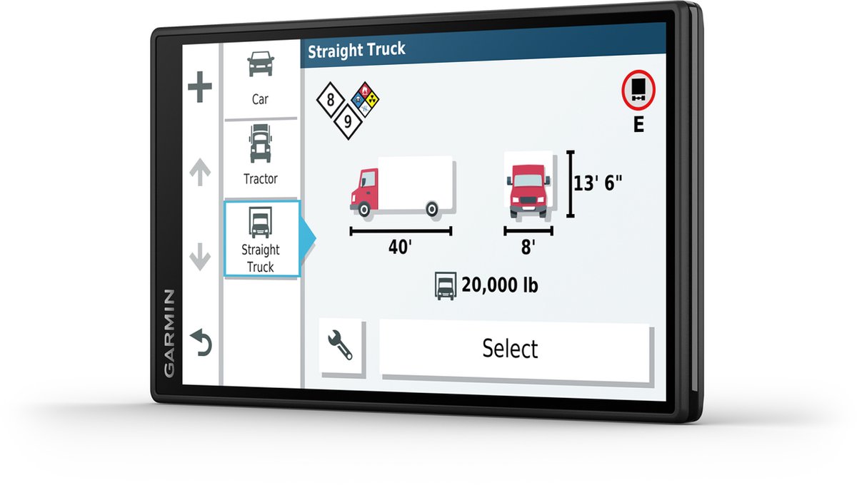 Garmin Dezl LGV810 - Navigation pour GPS camion - Itinéraires spéciaux pour  camions