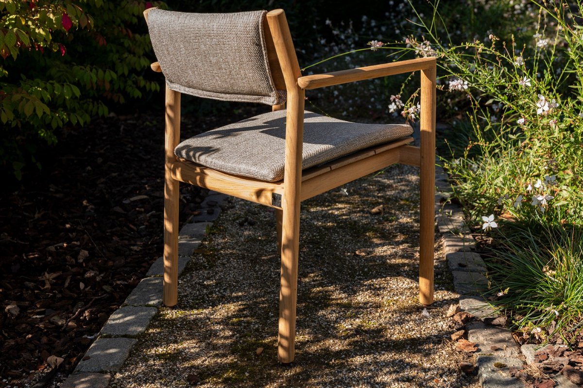 4 Seasons Outdoor Levi chaise de jardin empilable dining - teck