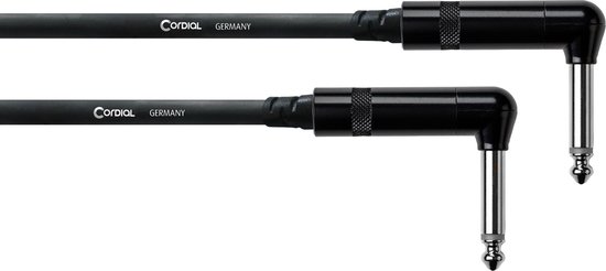 Cordial CFI 0,9 RR Jack Kabel [1x Jackplug male 6.3 mm - 1x Jackplug male 6.3 mm] 0.90 m Zwart