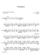 Drum Sheet Music: Paramore 3 - Paramore - Emergency