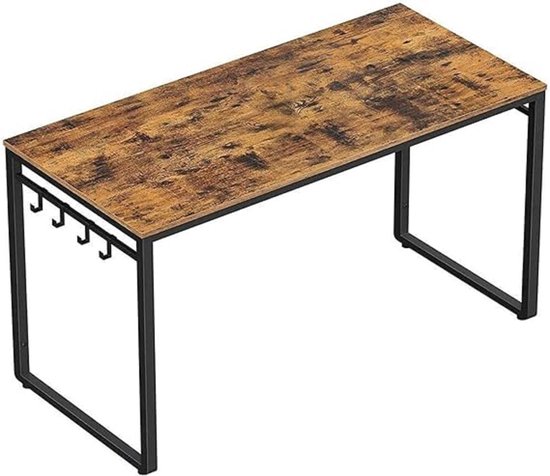 bureau Tafel - simple construction, industrial design, vintage brown - computer bureau, 120 x 60 x 75 cm