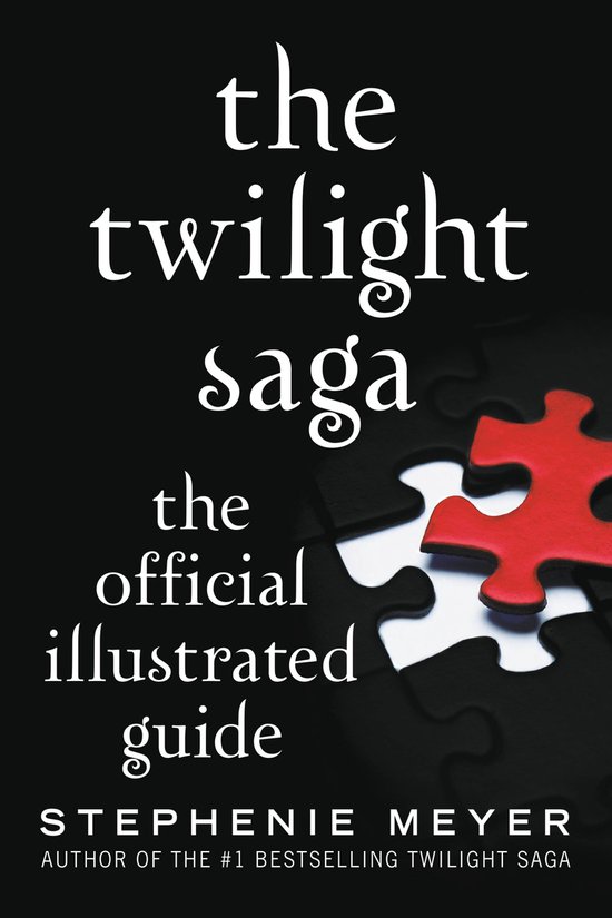 De officiële geïllustreerde gids van The Twilight Saga door Stephenie Meyer, met een puzzelstukken van de kaft.