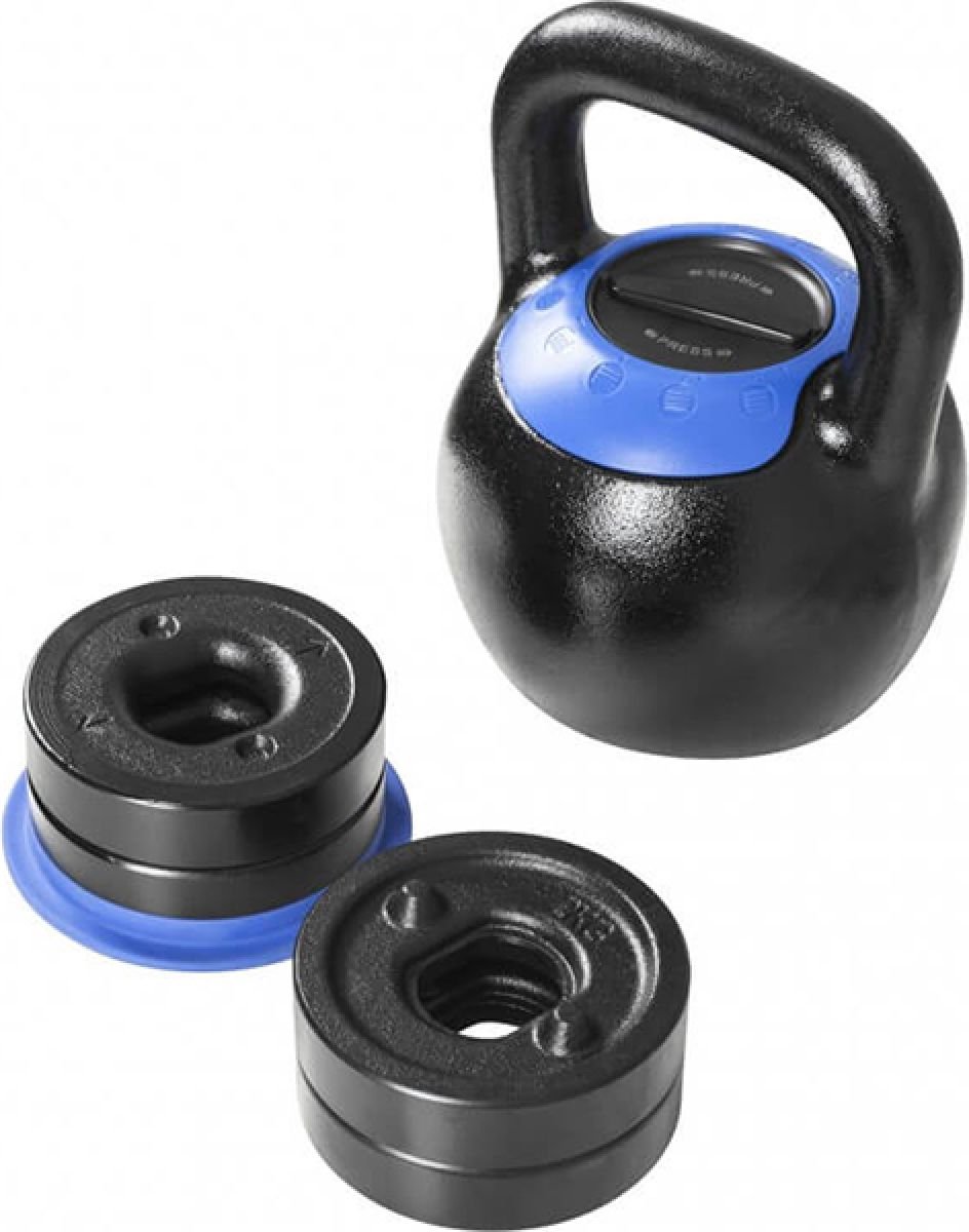 Gorilla Sports Kettlebell - Verstelbaar in gewicht - 16 tot 24 kg – foto 7