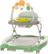 4Baby Swing'n Push Green 3- in-1 Loopstoel met Schommelfunctie