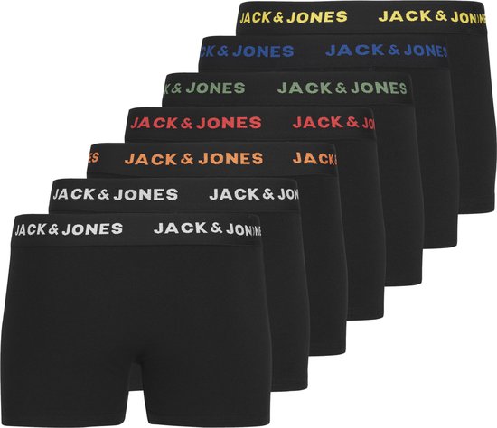JACK&JONES JUNIOR JACBASIC TRUNKS 7 PACK NOOS JNR Jongens Onderbroek - Maat 164