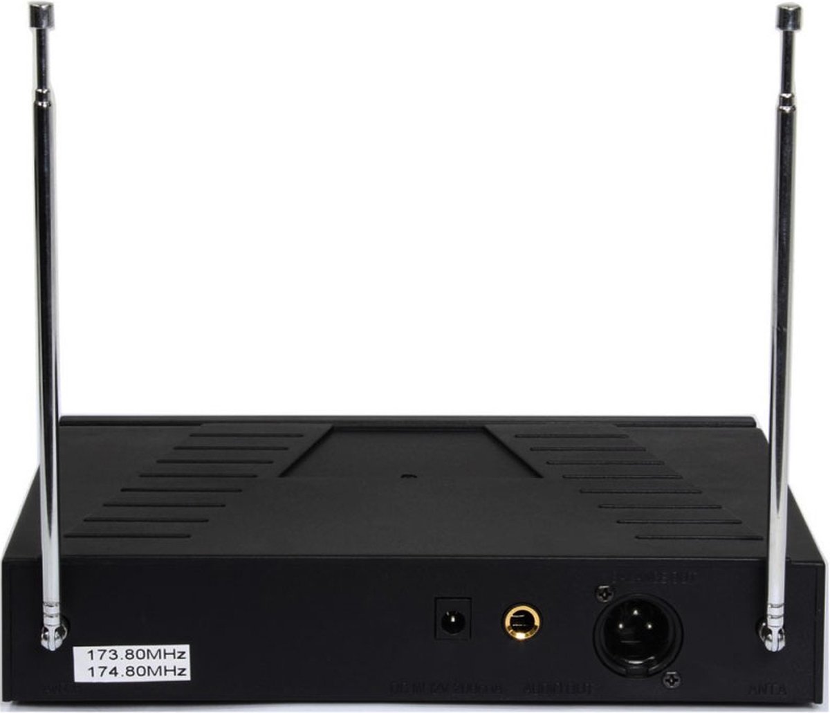 Qtx VHN2 draadloos hand + headset microfoon VHF 173.8 + 174.8MHz