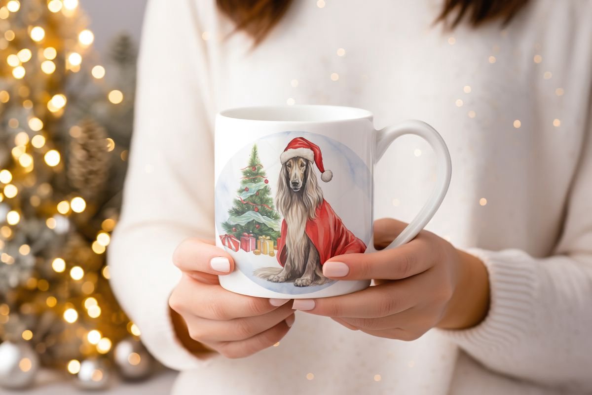 Mok Afgaanse Hond Beker cadeau voor haar of hem, kerst, verjaardag, honden liefhebber, zus, broer, vriendin, vriend, collega, moeder, vader, hond