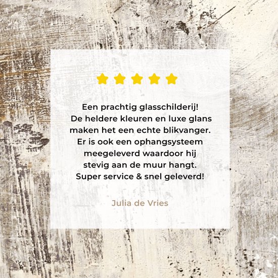 MuchoWow® Peinture sur Verre - Peinture - Or - Jaune - 90x60 cm - Peintures sur Verre Acrylique - Photo sur Glas