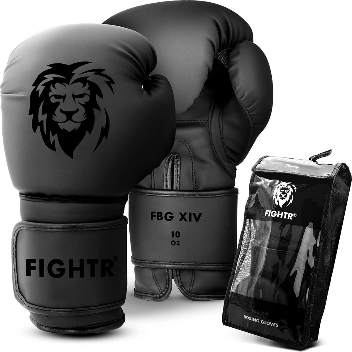 Bokshandschoenen - ideale stabiliteit & slagkracht | Punching handschoenen voor boksen, MMA, Muay Thai, kickboksen & vechtsport | incl. Draagtas, maat 12.