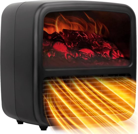 Flame Heater - Mini Chauffage électrique Soufflant Radiateur avec