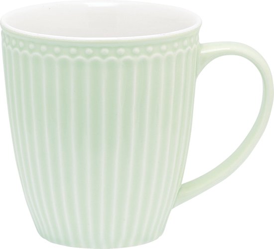 Foto: Greengate koffiemok alice lichtgroen 350 ml h 10 cm 9 cm