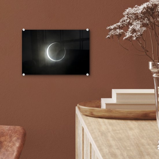 Peinture sur Verre - Eclipse Solaire Annulaire - 30x20 cm - Peintures sur Verre Peintures - Photo sur Glas