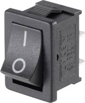 Earu® KCD1-11 Mini Interrupteur à Bascule Rectangle On/Off 3P - 3A 250V AC - 6A 125V AC - Zwart