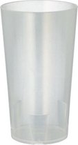 PAPSTAR Drinkbekers, herbruikbaar 0,2 l Ø 6,5 cm · 11,4 cm transparant onbreekbaar - 200 Stuks (20x10)