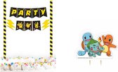 Pokemon - Pickachu - Taart decoratie set - Met taartkaars.