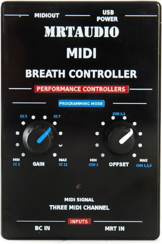 MRTAudio Breath Controller Complete Set MIDIcontroller voor keyboards bol