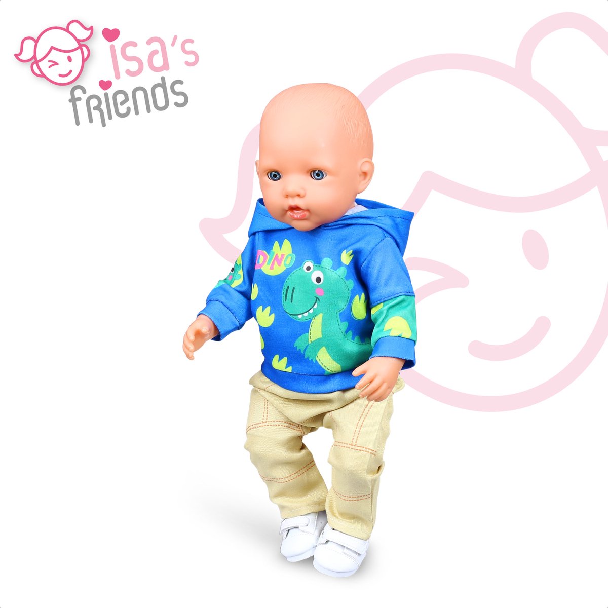 Isa's Friends® - Poppenkleding - Kleertjes geschikt voor o.a. BABY born - 43 cm — afbeelding 3